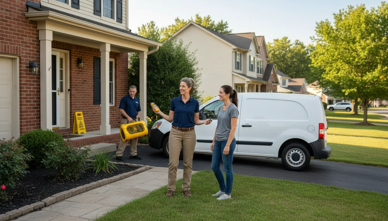 Water restoration image for Water Damage & Restoration Services in Midlothian, MD